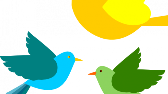 Bird Flying Clipart Clipartix - Birds Flying Clipart Png (585x329)