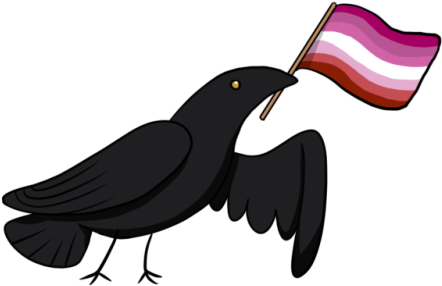 Raven Clipart Tumblr Transparent - Crow Family (500x327)
