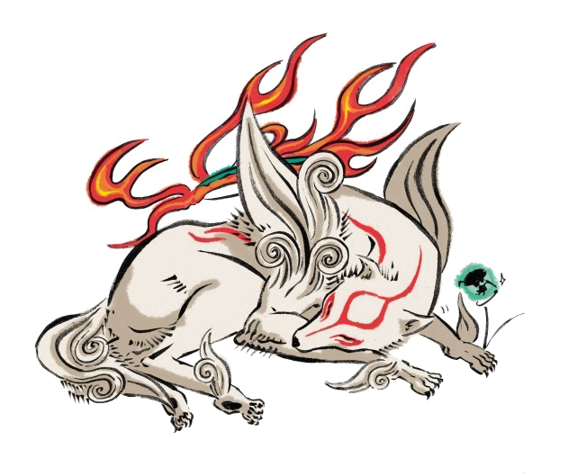Nap Png Transparent Image - Okami Amaterasu Sleeping (640x536)