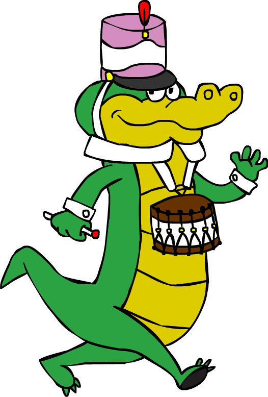 Marching Band Wally Gator By Retromangoman - Cartoon (526x778)