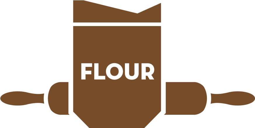 Flour Your Surface, Rolling Pin And Baking Tray - Graphic Design (900x900)