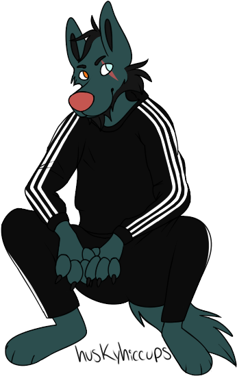 Squatting Sic By Huskyhiccups - Illustration (355x555)
