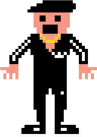 Pixel Slav Squat - Squatting Slavs Png (410x590)