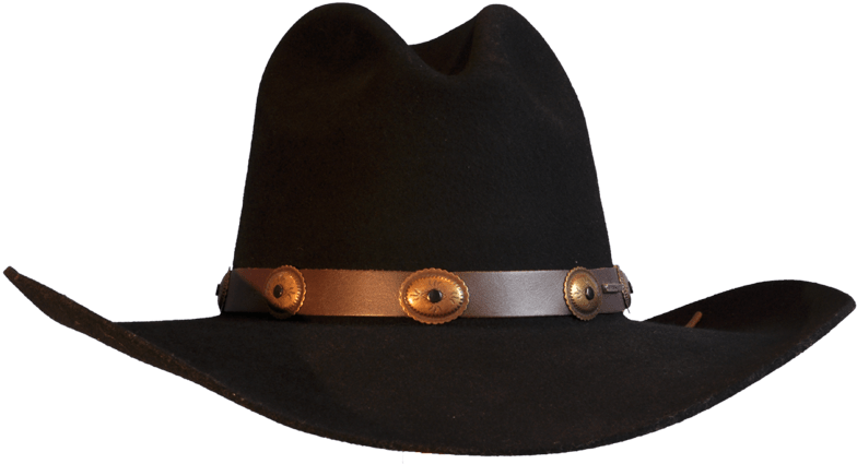 Cowboy Hat Front - Black Cowboy Hat Png (800x800)