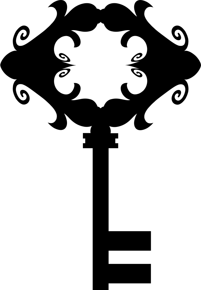 Ornamental Rhombus Design On Top Of A Key Tool Comments - Illustration (681x980)