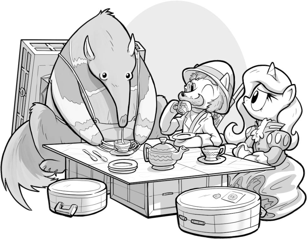 Petirep, Buck Legacy, Card Art, Cutlery, Facial Hair, - Cartoon (1024x1024)