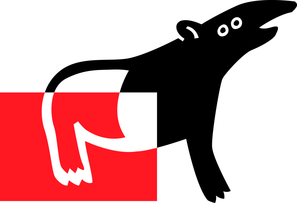 Vector Illustration Of Anteater Eats Ant And Termite - Punxsutawney Phil (1023x700)