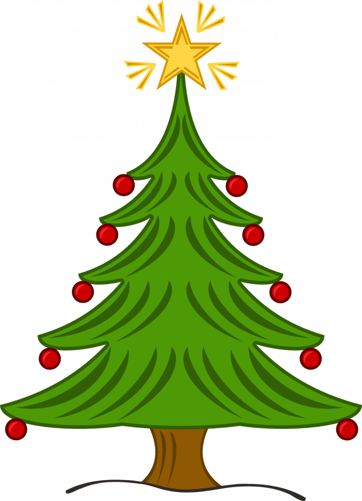 Medium Size Of Christmas Tree - Christmas Tree Illustrations (728x1006)