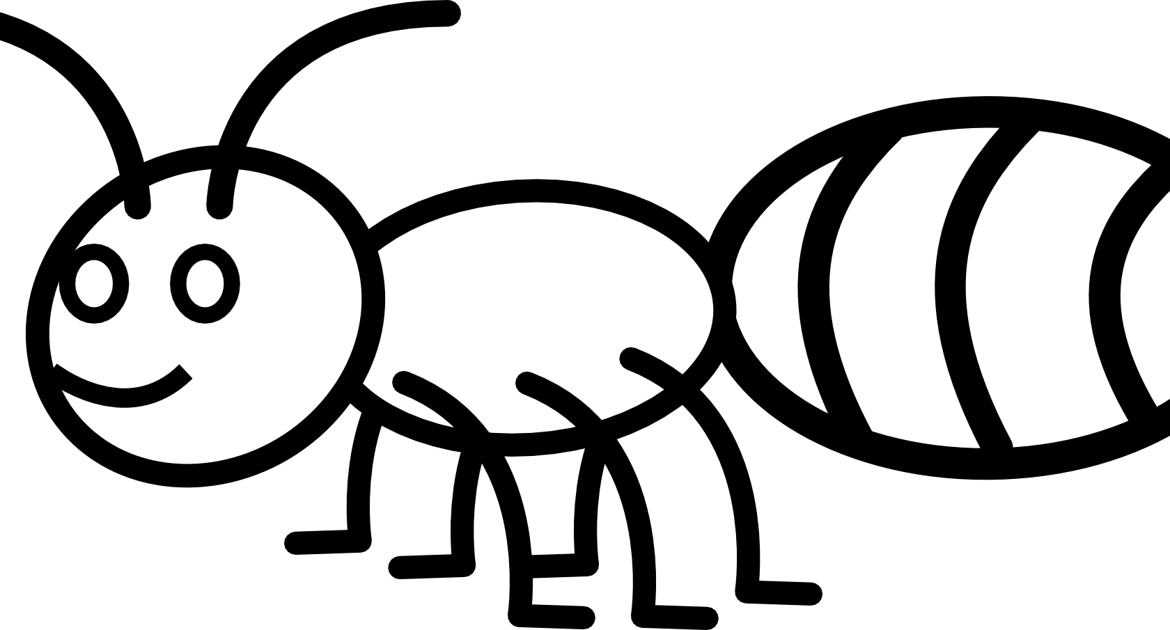 Anteater Coloring Page - Outline Of An Ant (1680x905)