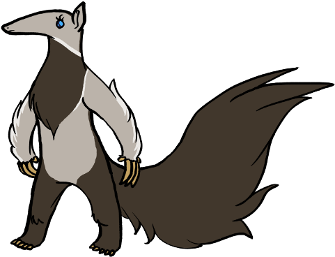 Giant Anteater By Megarose - Illustration (533x400)
