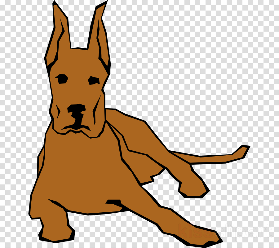 Dog Drawn With Straight Lines T Shirt Clipart Great - Dieren Met Rechte Lijnen (900x800)