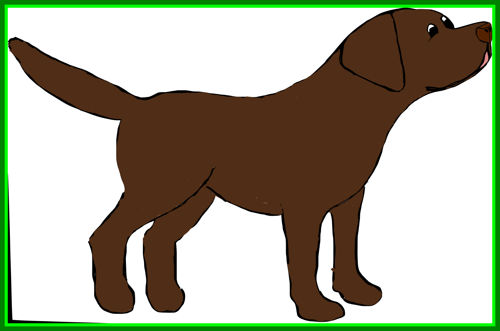 Profile Clipart Labrador - Labrador Retriever (1624x1078)