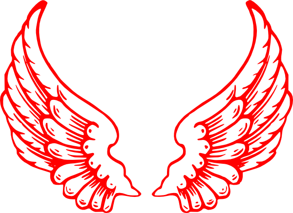 Winng Clip Art - Pink Angel Wings Png (600x437)