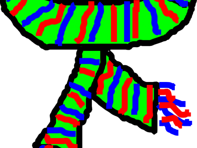 Scarf Clipart Cartoon - Scarf Clipart Transparent Background (640x480)