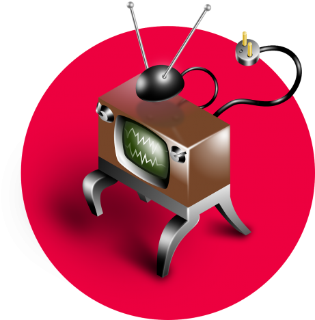Television,tv,tube Tv,angry,evil,free Vector Graphics - Television (500x468)