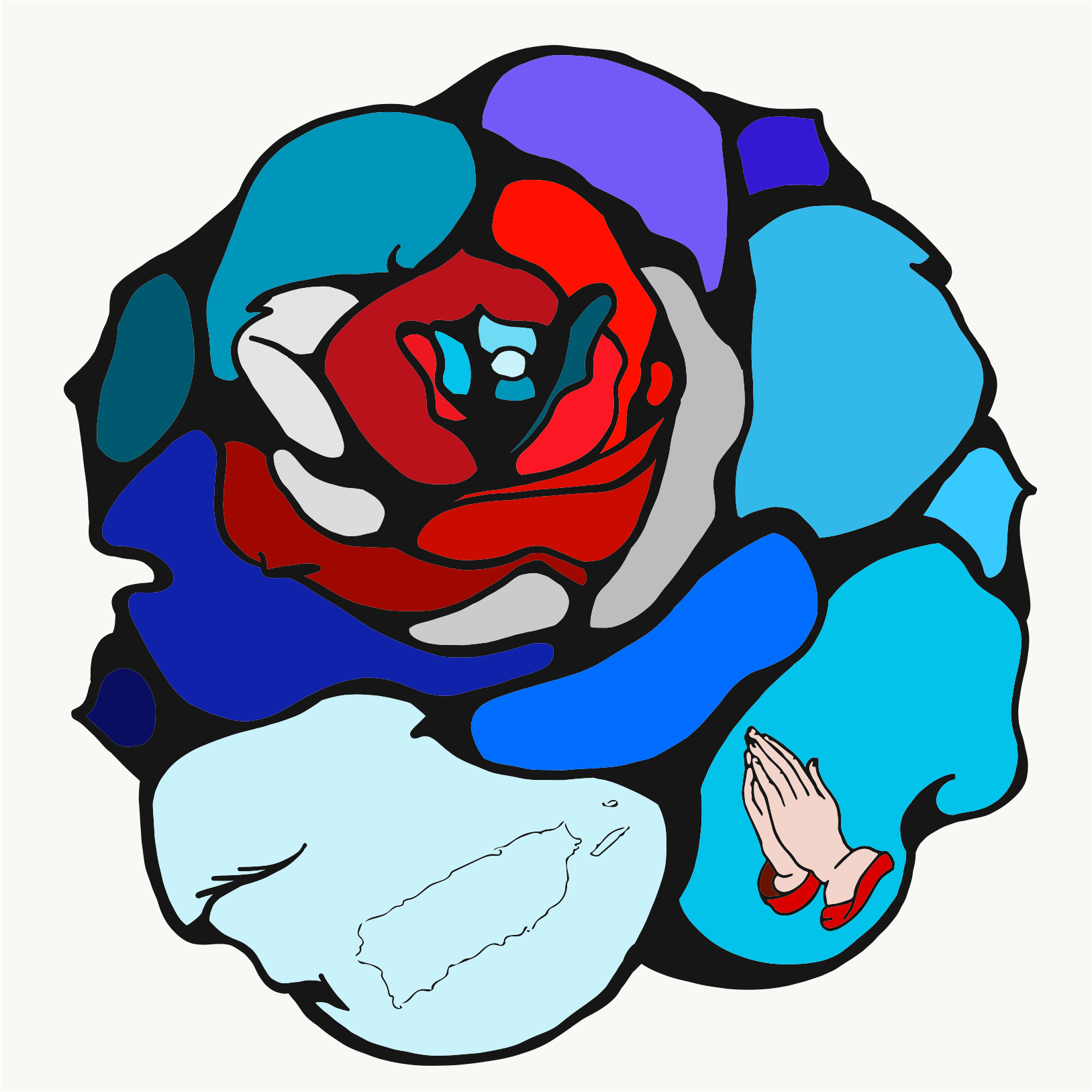 Pray For Puerto Rico - Hybrid Tea Rose (2732x2732)