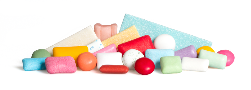 Chewing Gum Colors Png - Chewing Gum Png (800x288)