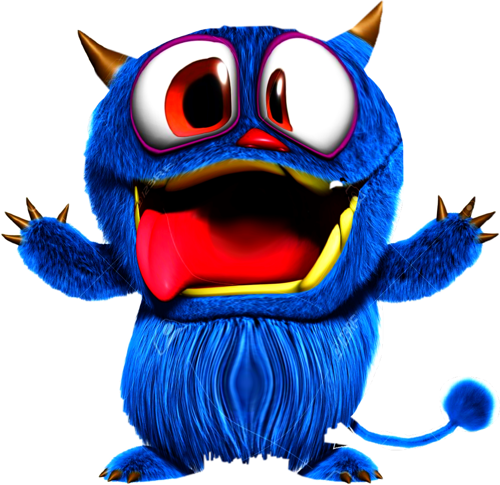 Monster Sticker - Funny Looking Monster (1024x993)