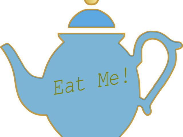 Pretty Clipart Teacup - Alice In Wonderland Silhouette Png Tea (640x480)