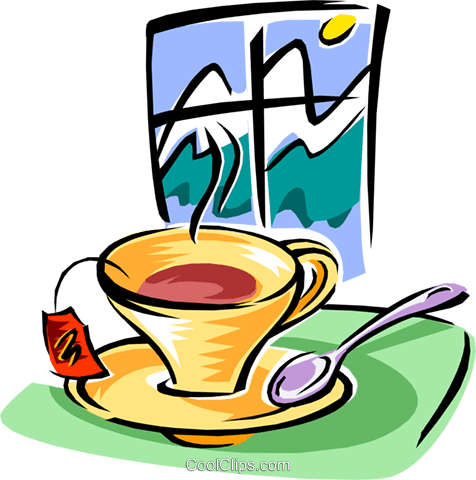 Cup Of Tea Royalty Free Vector Clip Art Illustration - Cup Of Tea Royalty Free Vector Clip Art Illustration (476x480)