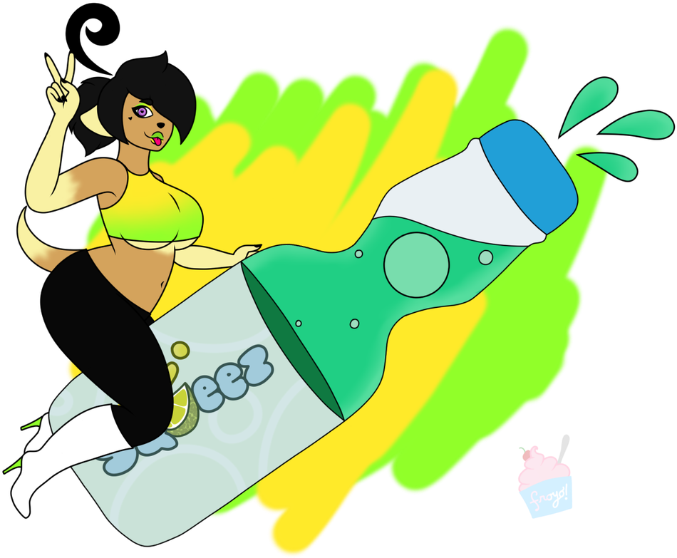 Squeez Marble Soda By Brokenfroyomachine - Cartoon (966x827)