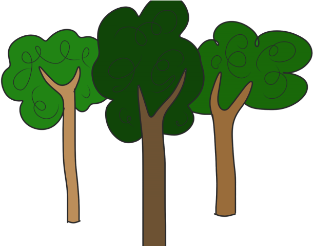Forest Clipart Symbol - Trees Clipart (640x480)