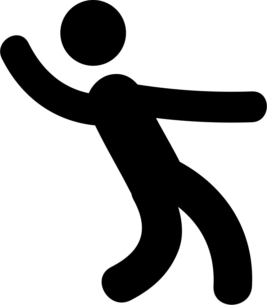 Man Dancing Silhouette Comments - Man Throwing Png (860x981)