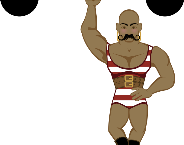 Circus Clipart Weightlifter - Circus Strong Man Clipart (640x480)