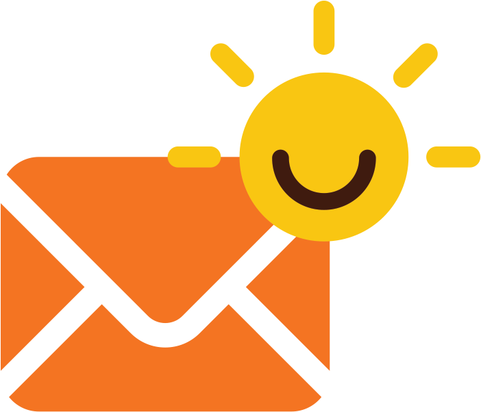 Start Your Day With A Smile - Icone Mail (701x678)