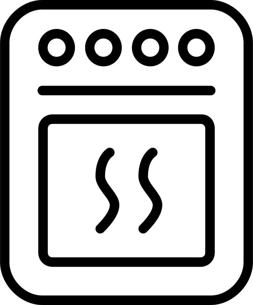 Open Oven Clip Art - Oven Png Icon (812x980)
