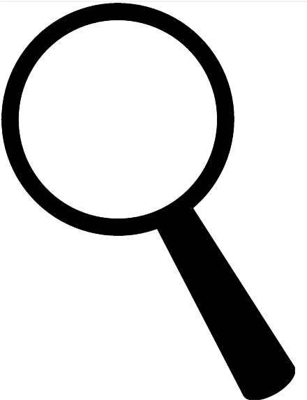 0 - Magnifying Glass For Search Box (439x588)