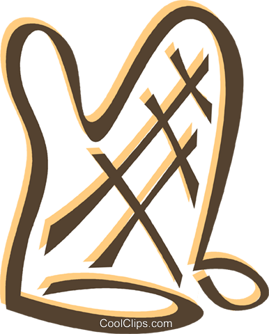 Oven Mitts Royalty Free Vector Clip Art Illustration - Oven Mitts Royalty Free Vector Clip Art Illustration (386x480)
