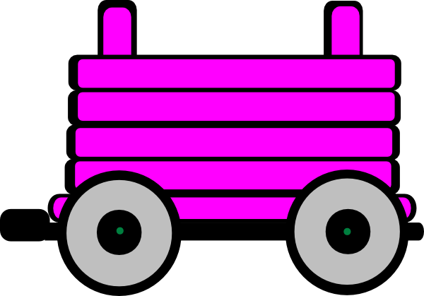 Loco Train Carriage Clip Art - Clipart Of Red Train (600x419)