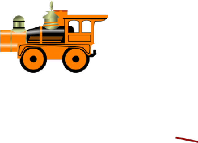 Train Clipart Orange - Train Clip Art (640x480)