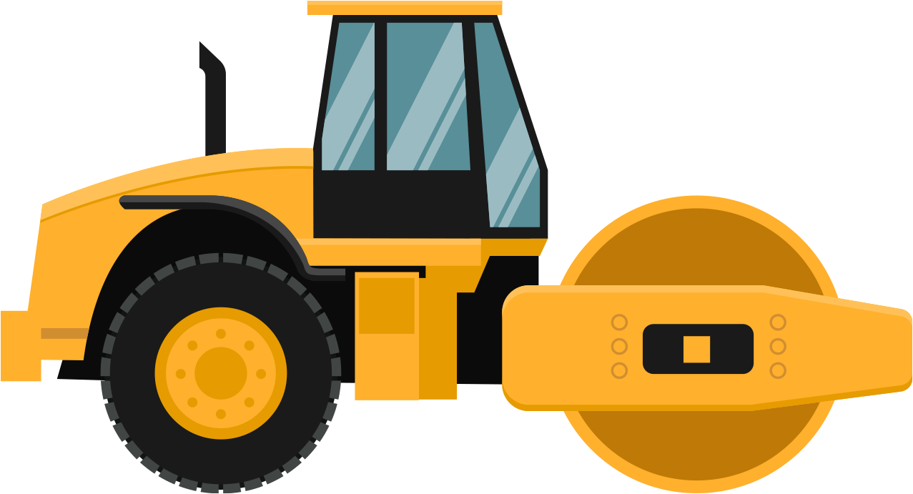 Download - Road Roller Png (1371x1371)