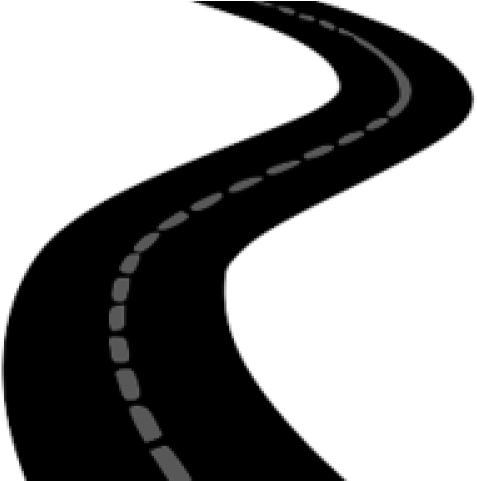 Banner Transparent Library Highway Clipart Curve Road - Clipart Transparent Road Png (477x481)