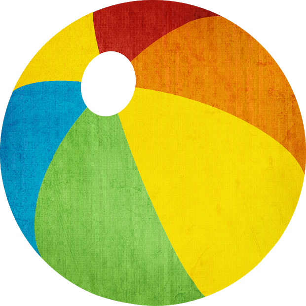 Summer Beach Ball Clip Art - Circle (620x620)