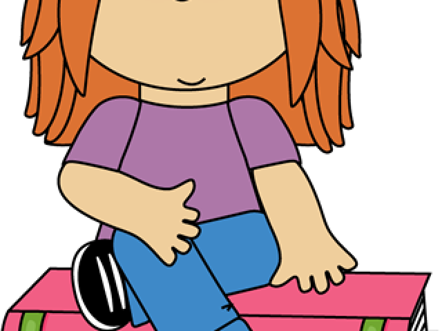 Little Girl Clipart Study - Cartoon Criss Cross Clipart (640x480)