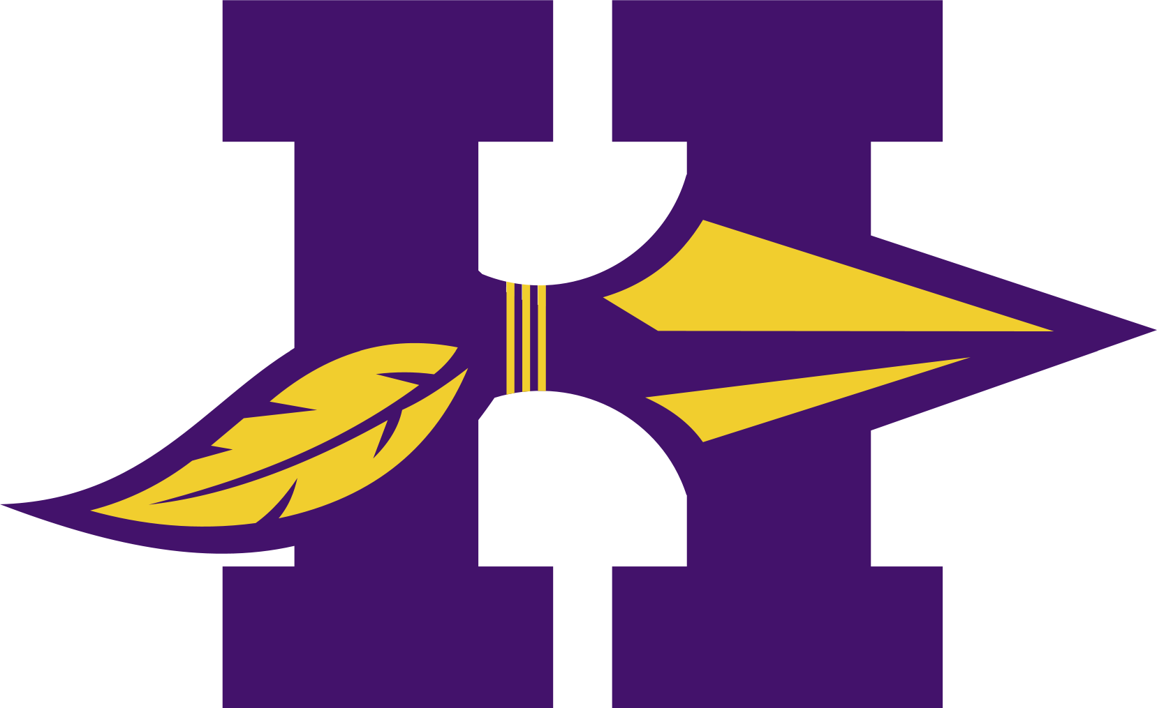 H With Spear - Hononegah High School Logo (1657x1015)