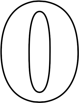 185 × 240 Pixels - Colouring Page Of Zero (371x480)