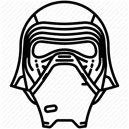 512 X 512 3 - Line Art Kylo Ren (512x512)