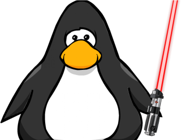 Darth Vader Clipart Light Sabers - Penguin With Hard Hat (640x480)