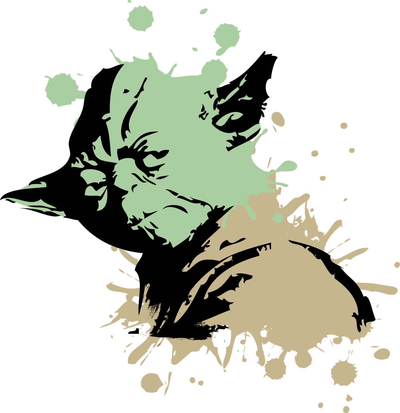 Star Wars Silhouette Yoda Head - Yoda Png (1549x1600)