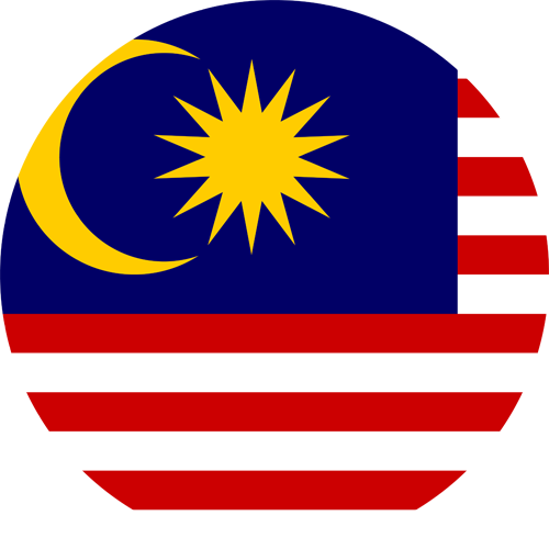 Escape To Malaysia - Malaysia Flag Round Png (500x500)