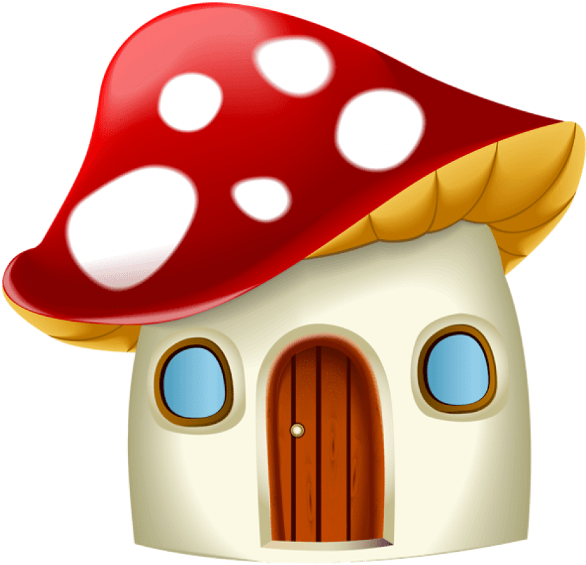 Free Png Download Mushroom House Cartoon Clipart Png - Cartoon Mushroom House Png (850x824)
