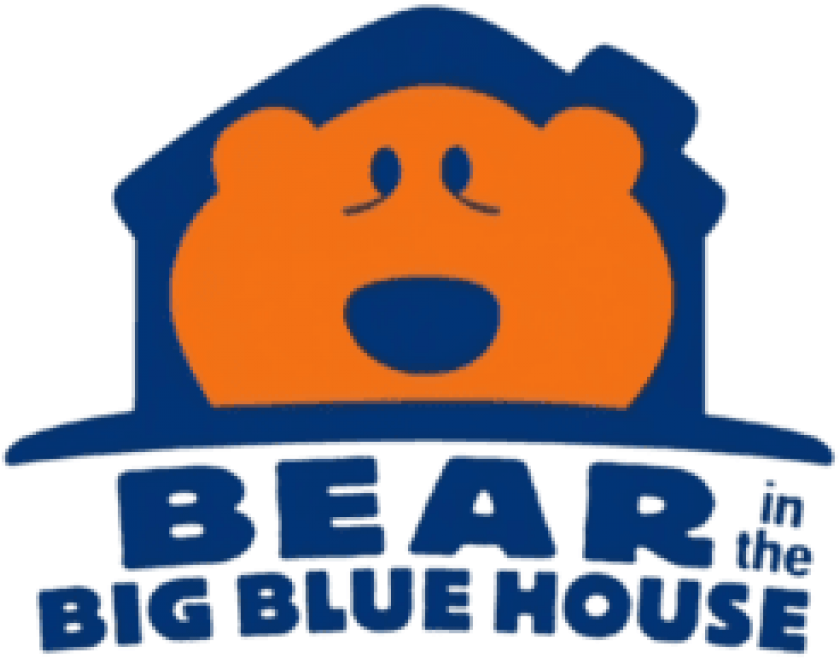 Free Png Download Bear In The Big Blue House Logo Clipart - Bear Big Blue House Logo (850x670)