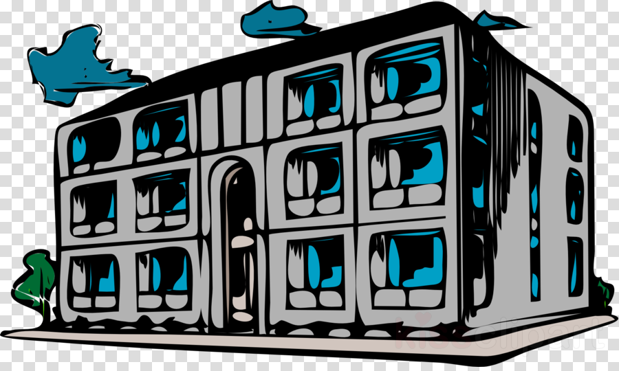 Condominium Clipart Condominium Apartment Clip Art - Run Down Building Clipart (900x540)