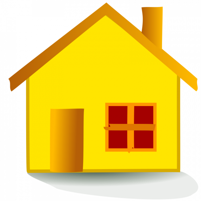 House Clip Art - Yellow House Clipart (768x768)