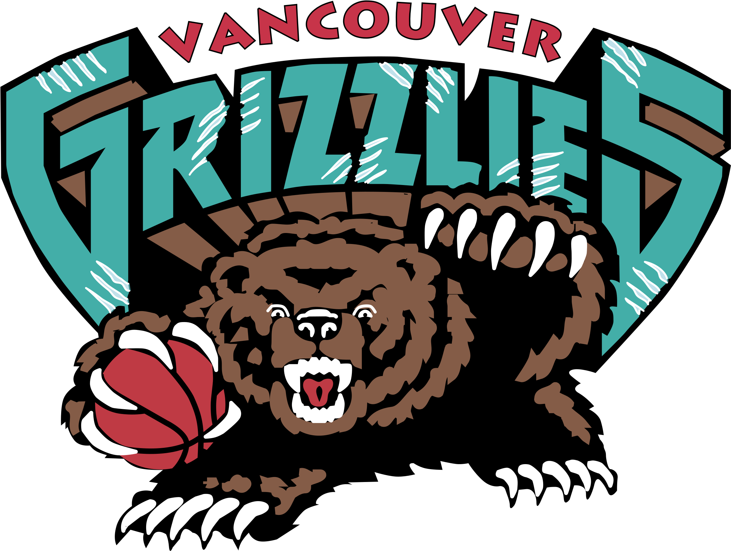 Grizzly Vector Clipart - Vancouver Grizzlies Logo (2400x2400)