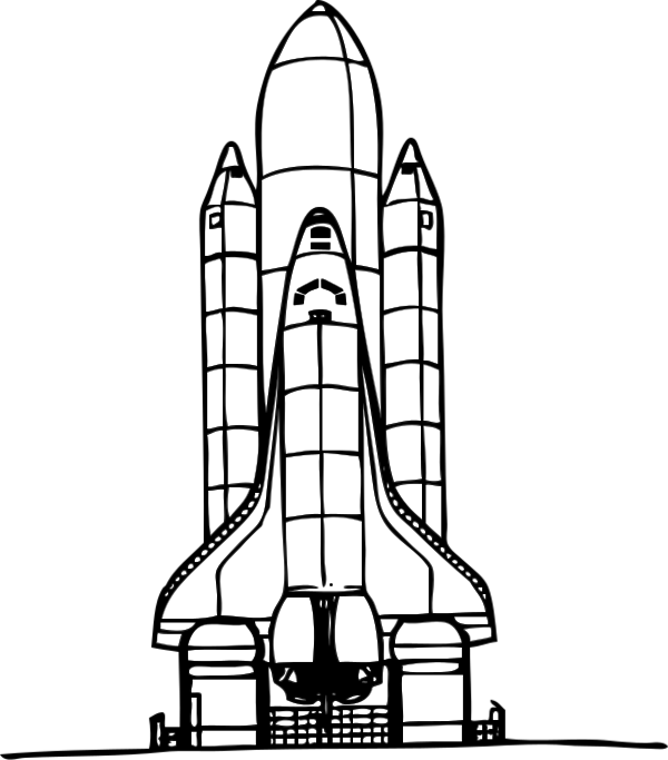 Printable Space Shuttle Coloring Pages (600x683)